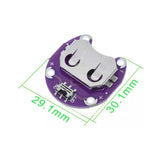 Voltaat PWR_Lithium_Batt_BMS LilyPad Coin Cell Battery Holder – CR2032 with On/Off Slide Switch