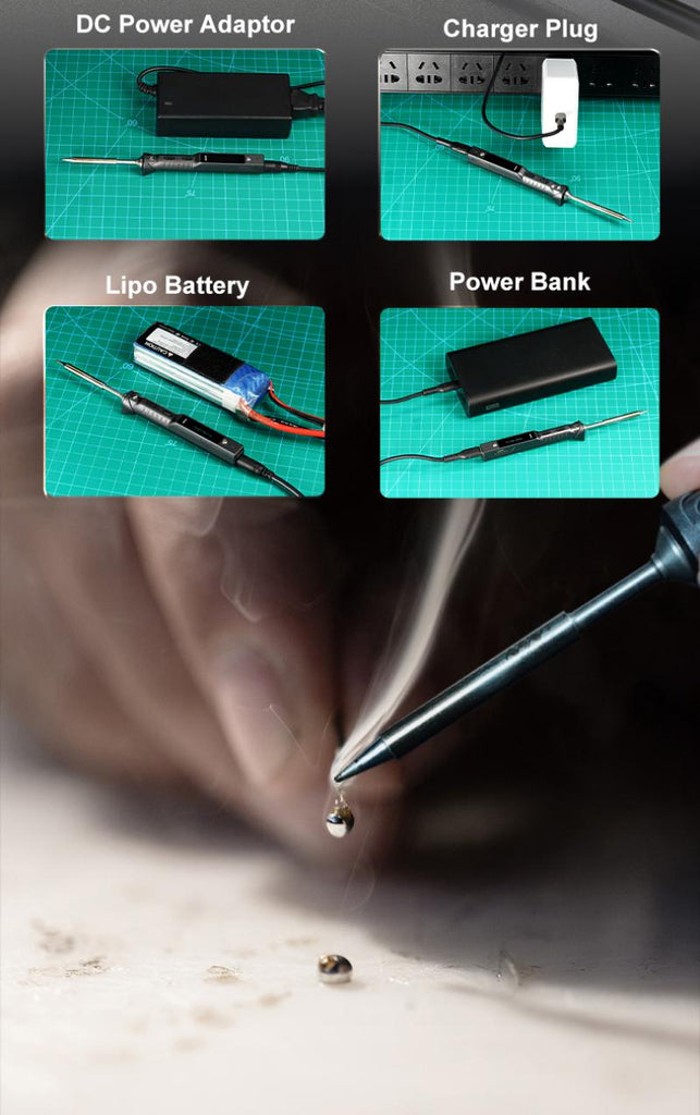 Volta Tools. Code Miniware TS101 Smart Soldering Iron – 65W USB-C PD – Voltaat