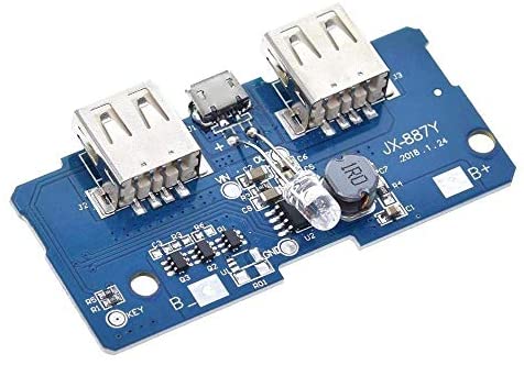 1S 18650 BMS with 3.7V to 5V 2A Step Up Converter 1S 18650 BMS with 3.7V to 5V 2A Step Up Converter