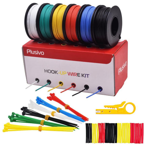 Voltaat 22AWG Hook Up Wire Kit (Single-core) - 6 rolls
