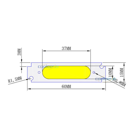 2W COB LED Chip - 12V 2W COB LED Chip - 12V