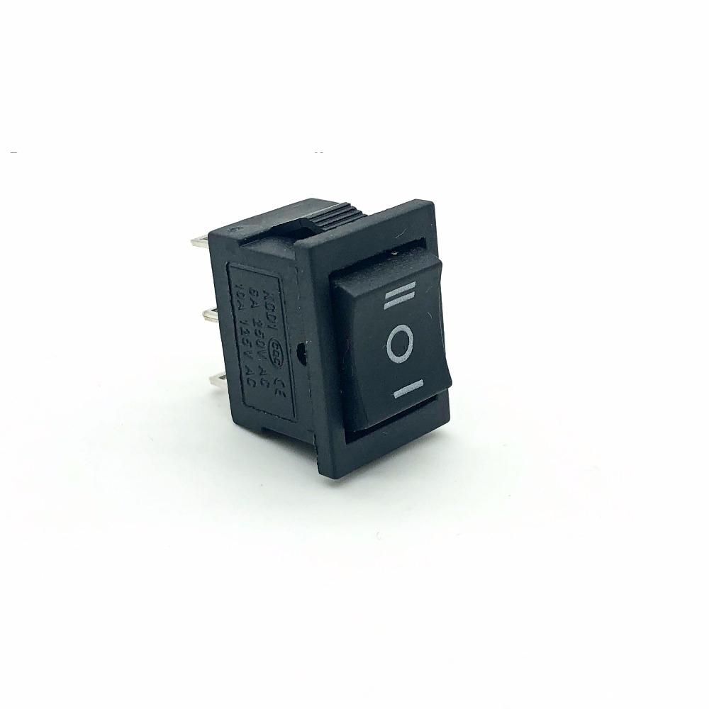 3 position 2 pole rocker switch - Black – Voltaat