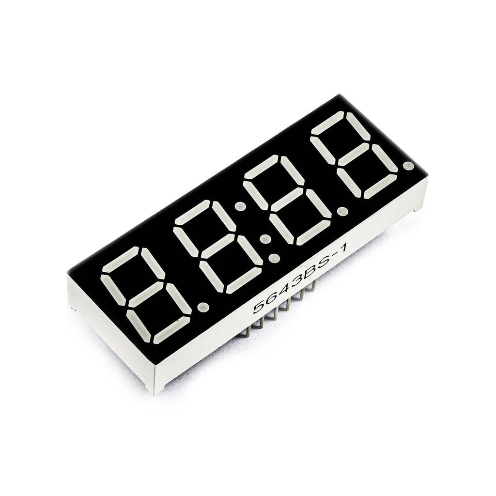 4 Digit 7-Segment display - Common Anode (0.56") – Voltaat