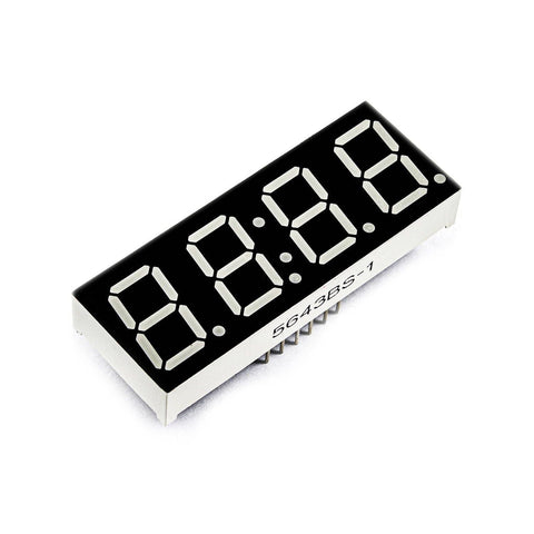 Voltaat 4 Digit 7-Segment display - Common Anode (0.56")