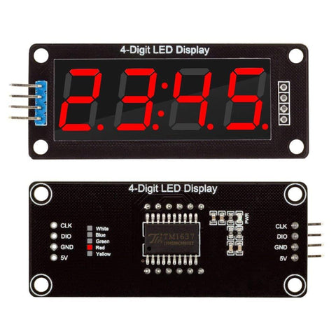 4-Digit LED 7-Segment display Module (TM1637) 4-Digit LED 7-Segment display Module (TM1637)