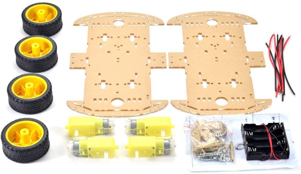 4 Wheel Robot Car Kit β Dual Chassis β Voltaat