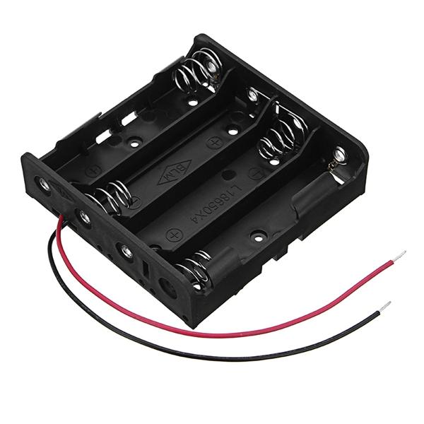 4x18650 Battery Holder – Quad Slot Battery Case – Voltaat