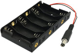 Voltaat 6 AA battery holder - Barrel Jack
