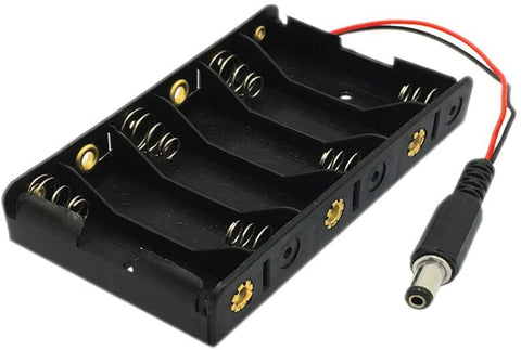 6x AA battery holder - Barrel Jack 6x AA battery holder - Barrel Jack