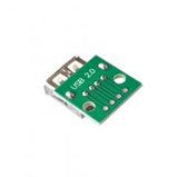 Voltaat Adapter USB FemaleType-A TO 4 Pins DIP Breakout