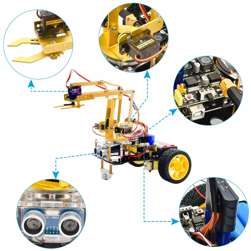 Arduino Mechanical Arm Car Kit – Voltaat