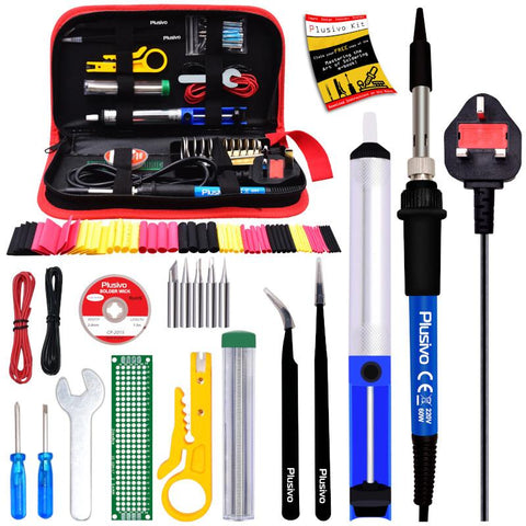 Starter Soldering Kit – 60W Complete Electronics Tool Set Starter Soldering Kit – 60W Complete Electronics Tool Set