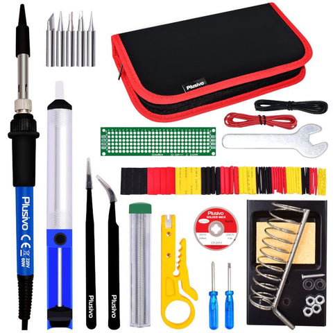 Starter Soldering Kit – 60W Complete Electronics Tool Set Starter Soldering Kit – 60W Complete Electronics Tool Set
