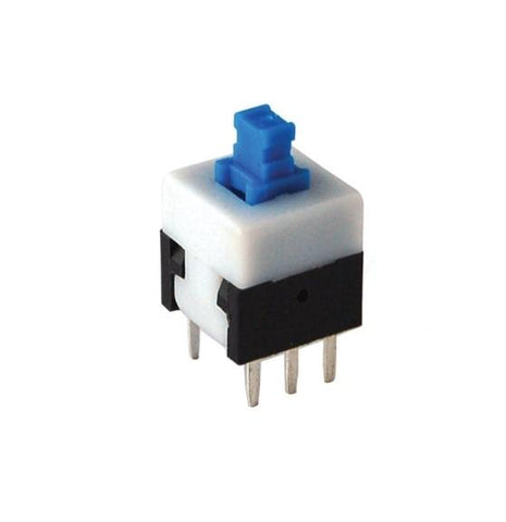 DPDT Self Locking Push Button Switch – 6 Pin Latching (2 Pack) DPDT Self Locking Push Button Switch – 6 Pin Latching (2 Pack)