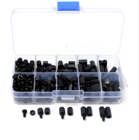 M3 Nylon Screws Nuts And Standoffs Kit – 180 Pieces M3 Nylon Screws Nuts And Standoffs Kit – 180 Pieces