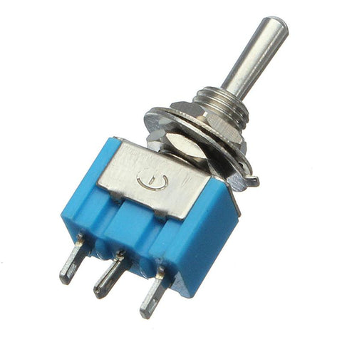 Mini Toggle Switch – SPST 2 Position 3 Pin 6A 125V Mini Toggle Switch – SPST 2 Position 3 Pin 6A 125V
