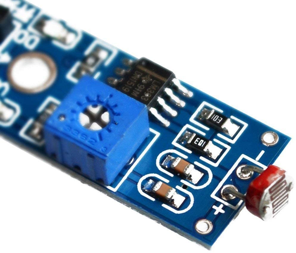 Photoresistor Light Sensor Module – LM393 Comparator, Analog Output ...