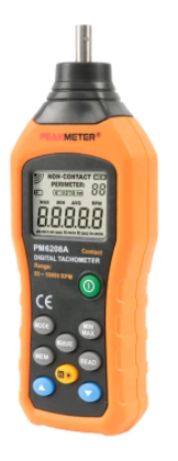 Voltaat PM6208A Contact Digital Tachometer