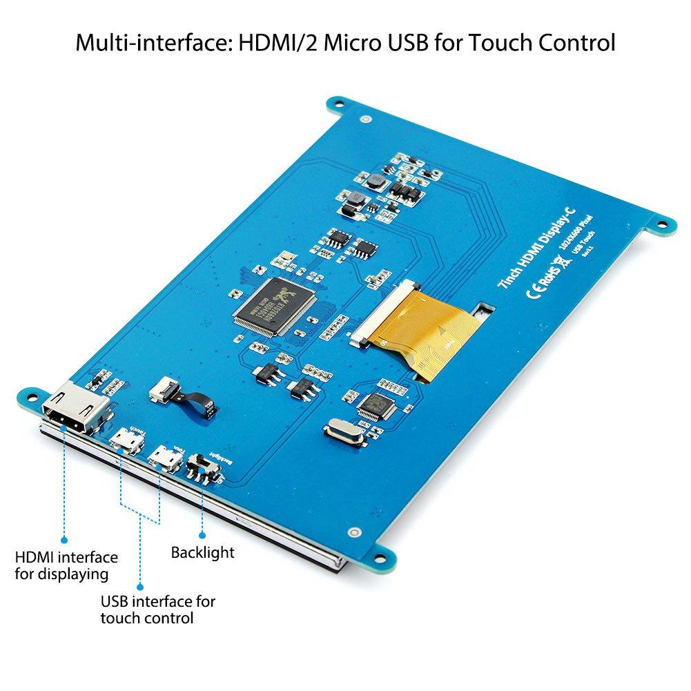 7 Inch Touch Screen Display – Raspberry Pi Compatible – Voltaat