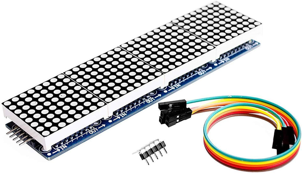 thumbnail image 2 of MAX7219 8x8 Red LED Dot Matrix Display Module - DIY Arduino Raspberry Pi Project Kit 2 of 12