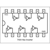 Voltaat Six Inverter Gates (7404)