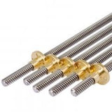 Voltaat T8 Leadscrew with Brass Nut (250mm)