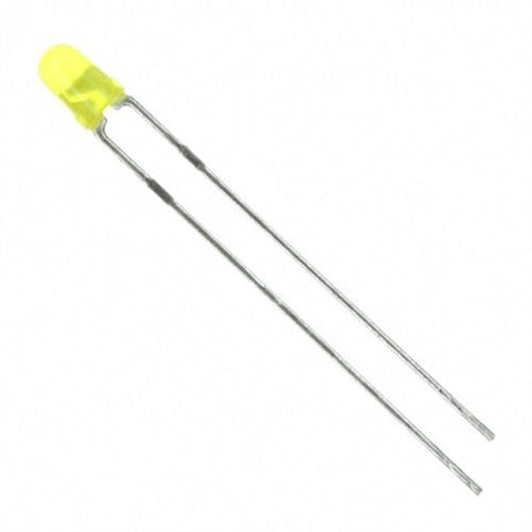 Yellow 3mm LED – Diffused Lens (5 Pack) Yellow 3mm LED – Diffused Lens (5 Pack)
